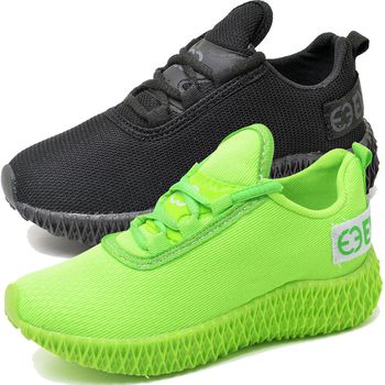Kit 2 Tênis Infantil Esportivo Colmeia Black e Verde