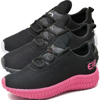 Kit 3 Tênis Infantil Esportivo Colmeia Preto Branco, Black e Preto Rosa