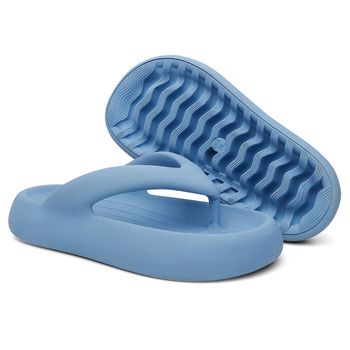 Chinelo Feminino Nuvem Sandália Dedo Verão Azul - Evoltenn