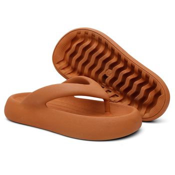 Chinelo Feminino Nuvem Sandália Dedo Verão Caramelo - Evoltenn
