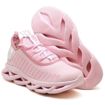 Tênis Easy Style Feminino Evoltenn Solado Trançado Rosa - Evoltenn