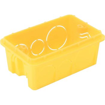 CAIXA DE LUZ TRAMONTINA 4X2 AMARELO - FLUZÃO CONSTRUÇÃO