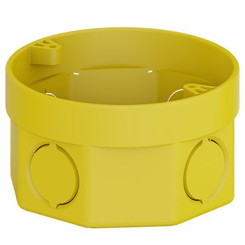 CAIXA DE LUZ 3X3 OCTOGONAL AMARELA TIGRE - FLUZÃO CONSTRUÇÃO