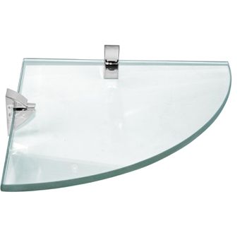 PRATELEIRA 20X20 DE VIDRO COM RAIO INCOLOR 8MM E S... - FLUZÃO CONSTRUÇÃO