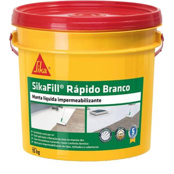 SIKAFILL RAPIDO BRANCO BALDE 15KG - FLUZÃO CONSTRUÇÃO