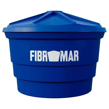 CAIXA D'AGUA POLIETILENO AZUL 1000 LITROS FIBROMAR - FLUZÃO CONSTRUÇÃO