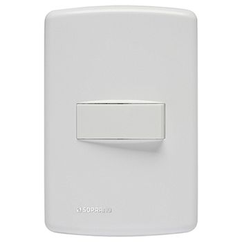 INTERRUPTOR HORIZONTAL SIMPLES 10A/250V 4X2 DUALE ... - FLUZÃO CONSTRUÇÃO