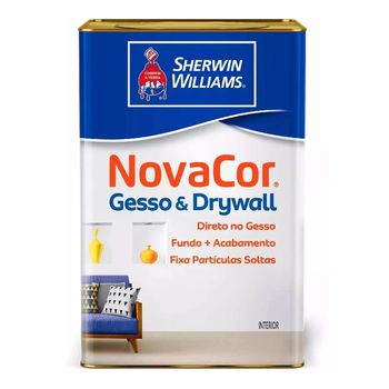 TINTA NOVACOR GESSO E DRYWALL BRANCO 18 LITROS SHE... - FLUZÃO CONSTRUÇÃO