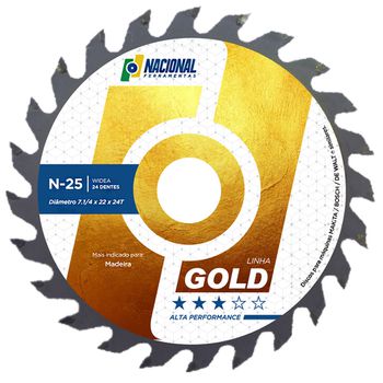 DISCO WIDEA 7 1/4X22X24 PARA MADEIRA NACIONAL - FLUZÃO CONSTRUÇÃO