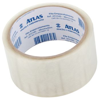 FITA ADESIVA TRANSPARENTE 48MM 40 METROS ATLAS - FLUZÃO CONSTRUÇÃO