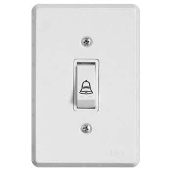 PULSADOR PARA CAMPAINHA 6A/250V 4X2 PRATIKA ILUMI - FLUZÃO CONSTRUÇÃO