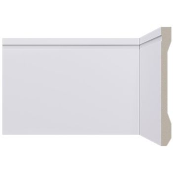 RODAPÉ LEV152 BRANCO 150X13MM 2.40M - FLUZÃO CONSTRUÇÃO