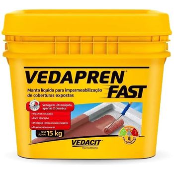 VEDAPREN FAST BRANCO 15KG VEDACIT - FLUZÃO CONSTRUÇÃO