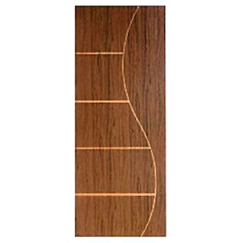 PORTA CT01 FRISADA HDF SUCUPIRA 210X60CM - FLUZÃO CONSTRUÇÃO