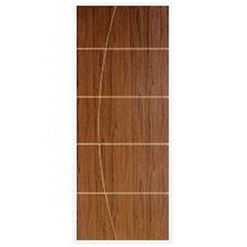 PORTA CT06 FRISADA HDF SUCUPIRA 210X80CM - FLUZÃO CONSTRUÇÃO