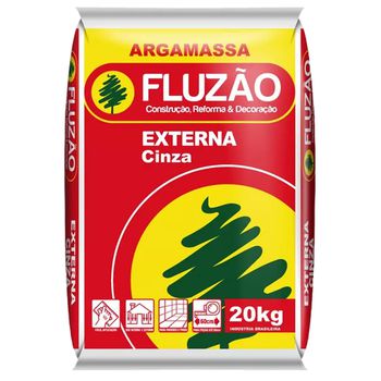ARGAMASSA FLUZÃO EXTERNA 20KG - FLUZÃO CONSTRUÇÃO