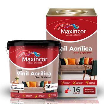 TINTA BRANCO NEVE VINIL16 LITROS MAXINCOR - FLUZÃO CONSTRUÇÃO