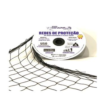 REDE PROTECAO NYLON MALHA 5 PRETA 1,20 - FLUZÃO CONSTRUÇÃO