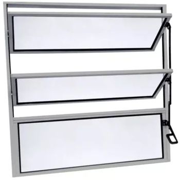 BASCULANTE ALUMÍNIO COM 2 ARTICULAÇÕES VIDRO LISO ... - FLUZÃO CONSTRUÇÃO