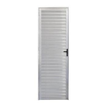PORTA 210X60 1 FOLHA VENEZIANA TOTAL ALUMINIO DIRE... - FLUZÃO CONSTRUÇÃO