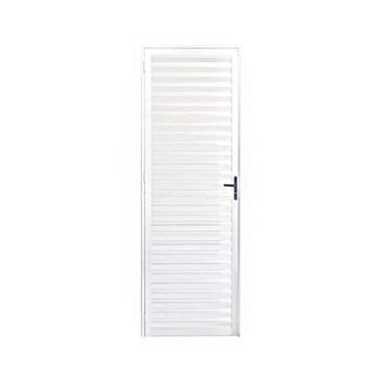 PORTA 210X60 1 FOLHA VENEZIANA TOTAL BRANCA ESQUER... - FLUZÃO CONSTRUÇÃO