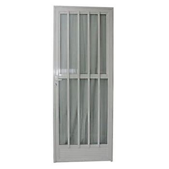 PORTA DE ALUMÍNIO 1 FOLHA PALITO VIDRO LISO 210X80... - FLUZÃO CONSTRUÇÃO