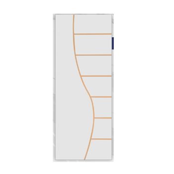 PORTA FRISADA MGM BRANCO CANTANEIRA 210X70CM - FLUZÃO CONSTRUÇÃO