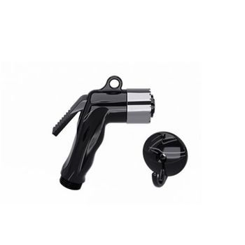 DUCHA HIGIÊNICA COM GATILHO E SUPORTE PRETO E CRIV... - FLUZÃO CONSTRUÇÃO