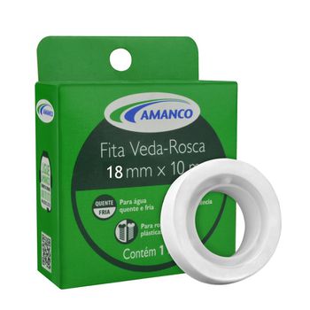 FITA VEDA ROSCA 18MMX10M - FLUZÃO CONSTRUÇÃO