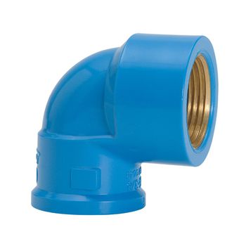 JOELHO 90 SOLDÁVEL BUCHA LATÃO 25MM X 1/2 - AMANCO... - FLUZÃO CONSTRUÇÃO