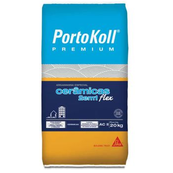 ARGAMASSA COLANTE CERAMICA FLEX AC2 20KG PORTOKOLL - FLUZÃO CONSTRUÇÃO