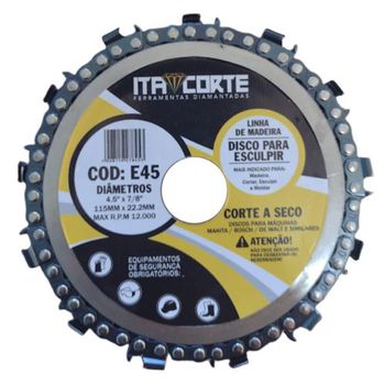 DISCO PARA ESCULPIR PROFISSIONAL 115MMX22,23 - FLUZÃO CONSTRUÇÃO