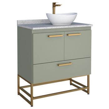 ARMARIO TOUCADOR DE MADEIRA SUEZ VERDE COZIMAX - FLUZÃO CONSTRUÇÃO