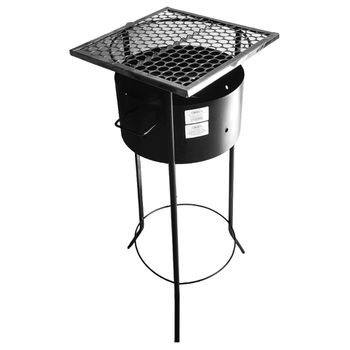 CHURRASQUEIRA RUBI COM GRELHA REMOVÍVEL QUEIROZ - FLUZÃO CONSTRUÇÃO