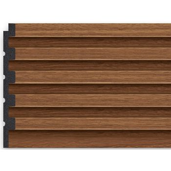 PAINEL RIPADO CANIS MODELO SLIM MARROM - FLUZÃO CONSTRUÇÃO