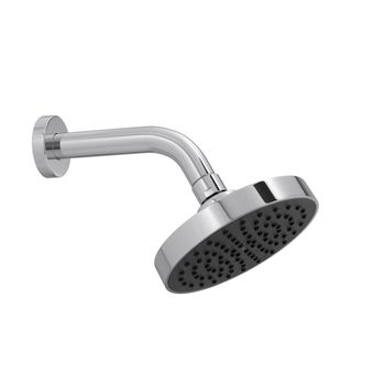 CHUVEIRO FLEX REDONDO DE PAREDE 126 MM CROMADO - FLUZÃO CONSTRUÇÃO