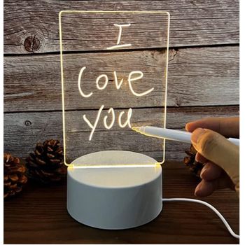 LUMINARIA MESA 3D USB ESCREVE TIPO LOUSA - FLUZÃO CONSTRUÇÃO