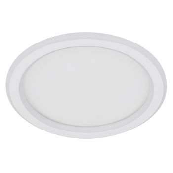 PLAFON LED SLIM REDONDO BRANCO 30CM - 3000K/4000K/... - FLUZÃO CONSTRUÇÃO