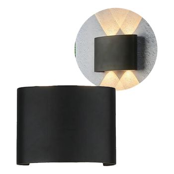 LUMINÁRIA LED ARANDELA 4 DOTS PRETA 4W 3K KIAN - FLUZÃO CONSTRUÇÃO