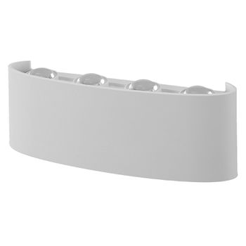 LUMINÁRIA LED ARANDELA 8 DOTS BRANCO 8W 6K KIAN - FLUZÃO CONSTRUÇÃO