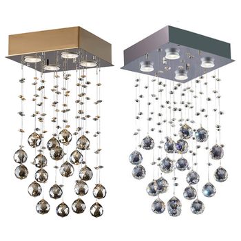 Plafon Brilhante Base Quadrada 4 Luzes 50w Bivolt ... - FLUZÃO CONSTRUÇÃO