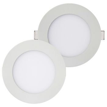 PAINEL LED REDONDO SLIM 12W 6K KIAN - FLUZÃO CONSTRUÇÃO