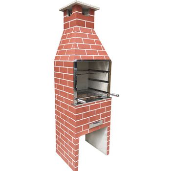 Churrasqueira Tijolinho Padrão 55cm - FLUZÃO CONSTRUÇÃO