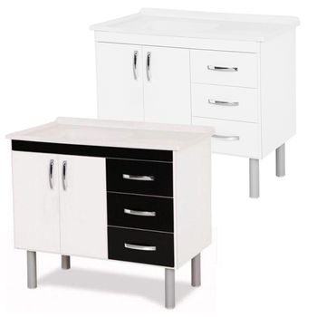 Gabinete De Cozinha Sem Tampo 95,2cm TÓquio Aj Ror... - FLUZÃO CONSTRUÇÃO