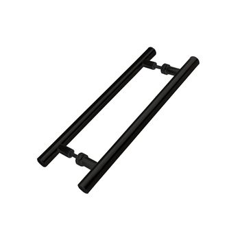 Puxador De Porta Tubular AlumÍnio Preto 22Ø - FLUZÃO CONSTRUÇÃO