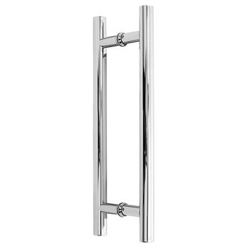 PUXADOR DE PORTA TUBULAR ALUMÍNIO POLIDO 25Ø - FLUZÃO CONSTRUÇÃO