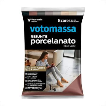 Rejunte Porcelanato 1kg Votorantim - FLUZÃO CONSTRUÇÃO