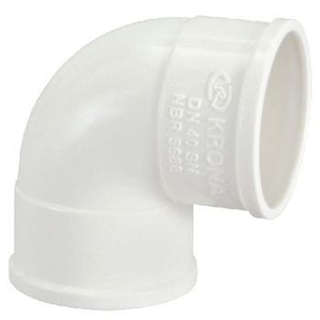 JOELHO DE ESGOTO 90° SERIE NORMAL KRONA - FLUZÃO CONSTRUÇÃO