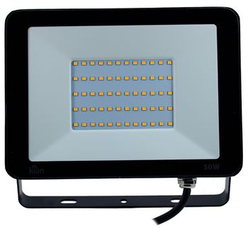 REFLETOR LED PRETO LUZ VERDE BIVOLT KIAN - FLUZÃO CONSTRUÇÃO