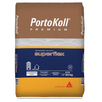 Argamassa Colante Superflex Ac3 20kg Portokoll - FLUZÃO CONSTRUÇÃO